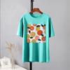 Shellsuning Casaul Kawaii фруктовая футболка с принтом, женские свободные футболки с круглым вырезом и короткими рукавами, женские простые хлопковые модные белые топы
