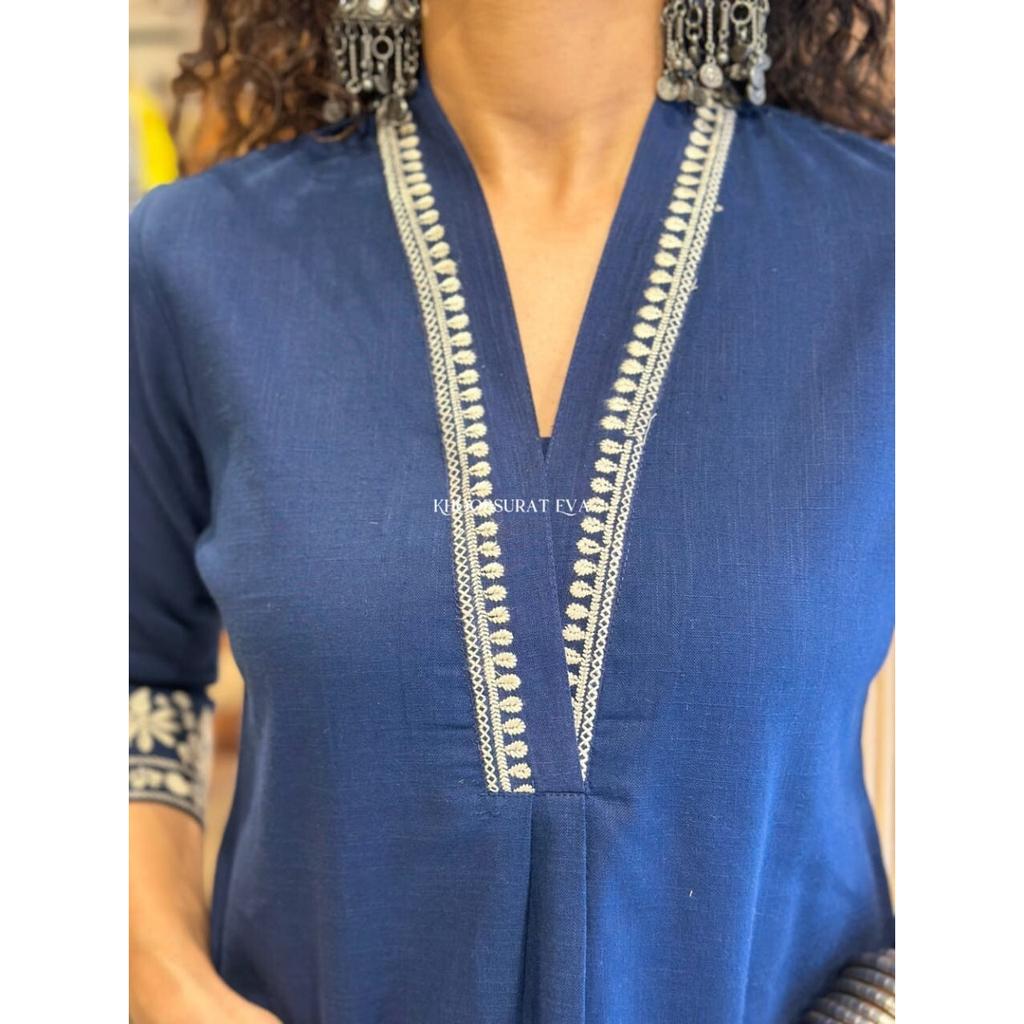 Women Bollywood Cotton Kurta Pant Set Party Wear Top Tunic Designer Kurti Dress VSO-1732 C