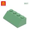 Нетоксичные 51 шт./лот 3037 2x4 наклонные строительные блоки Аксессуары Moc Совместимые с Кирпичиками Детские Игрушки Подарочная Коробка
