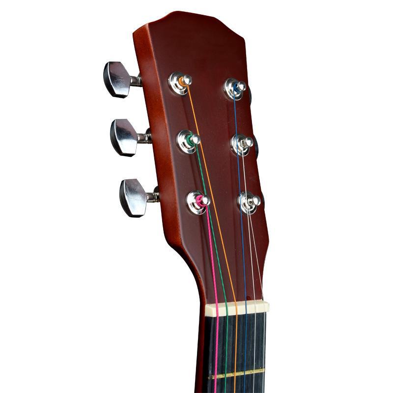 Популярная 38-дюймовая фолк-гитара с вырезом для начинающих: Отлично подходит для практики и игроков начального уровня