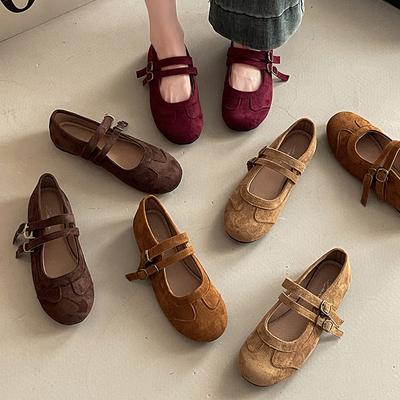 Модная обувь в стиле ретро Мори Мэри Джейн женская 2025 весна и осень новая французская ретро одинарная обувь с юбками и маленькие кожаные туфли