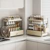 Kitchen Spice Storage Rack Kitchen Shelf Multi-layer Storage & Organization Countertop Spice Tool Carrier Accessories
