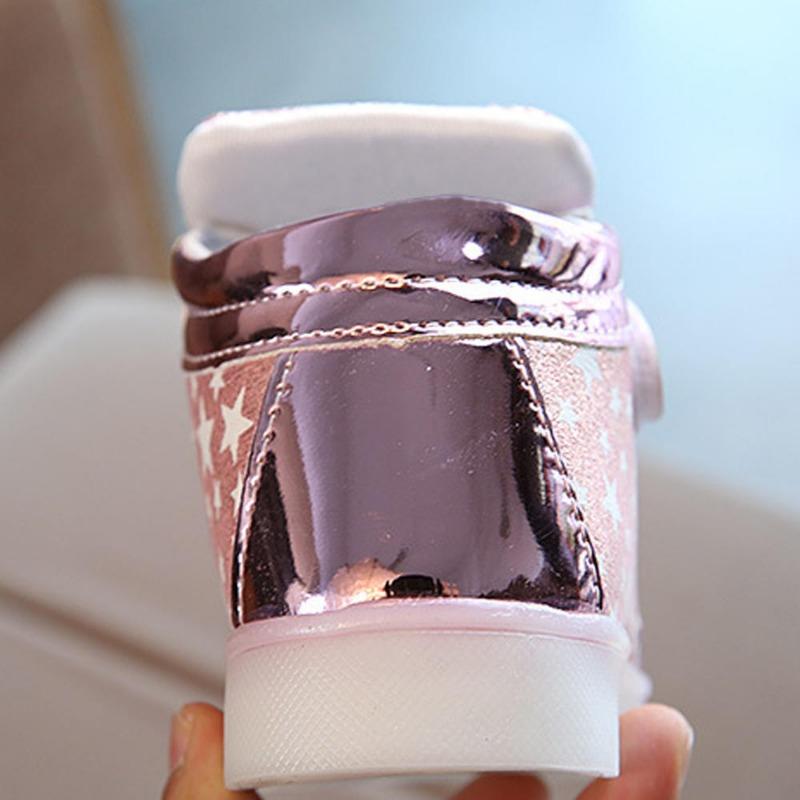 Детские модные кроссовки Star Luminous Child Casual Colorful Light Shoes