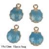 9-12Pcs Multi-Styles Starfish Shell Conch Crown Enamel Charms Pendant For Jewelry Making DIY Bracelet Necklace
