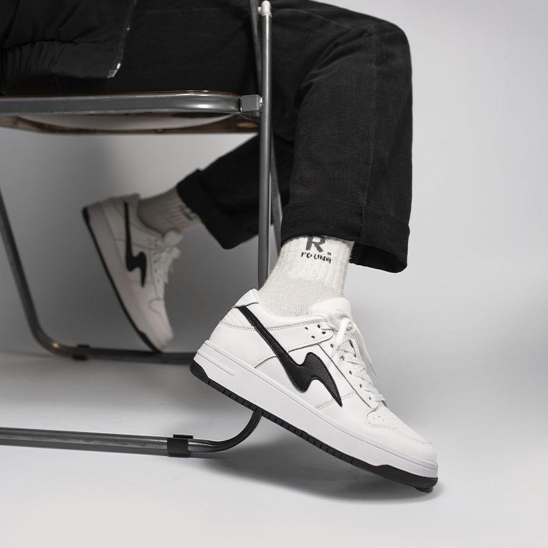 66103-2 Men'S Shoes Inner Heightening Board Shoes Little White Shoes Spring Low-Top Cowhide Surface Skateboard Casual Shoes Sports Shoes