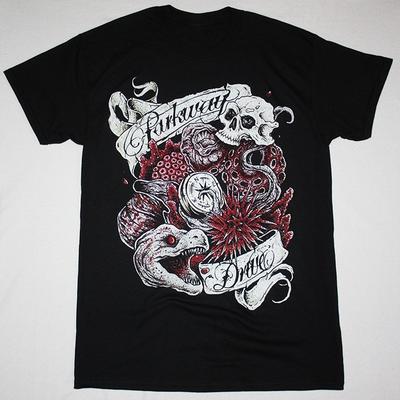 Parkway Drive Музыка для влюбленных Черная футболка Хлопок Полный размер RD148 Унисекс Футболка
