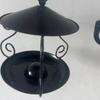 Rainproof Bird Feeder Iron Bird Feeding Tray Garden Decor Bird Food Dispenser  Patio