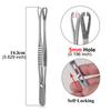 1pc 316L Stainless Steel Piercing Forceps Clamps Pliers for Nose Ear Belly Navel Lip Professional Body Piercing Supplies Tool