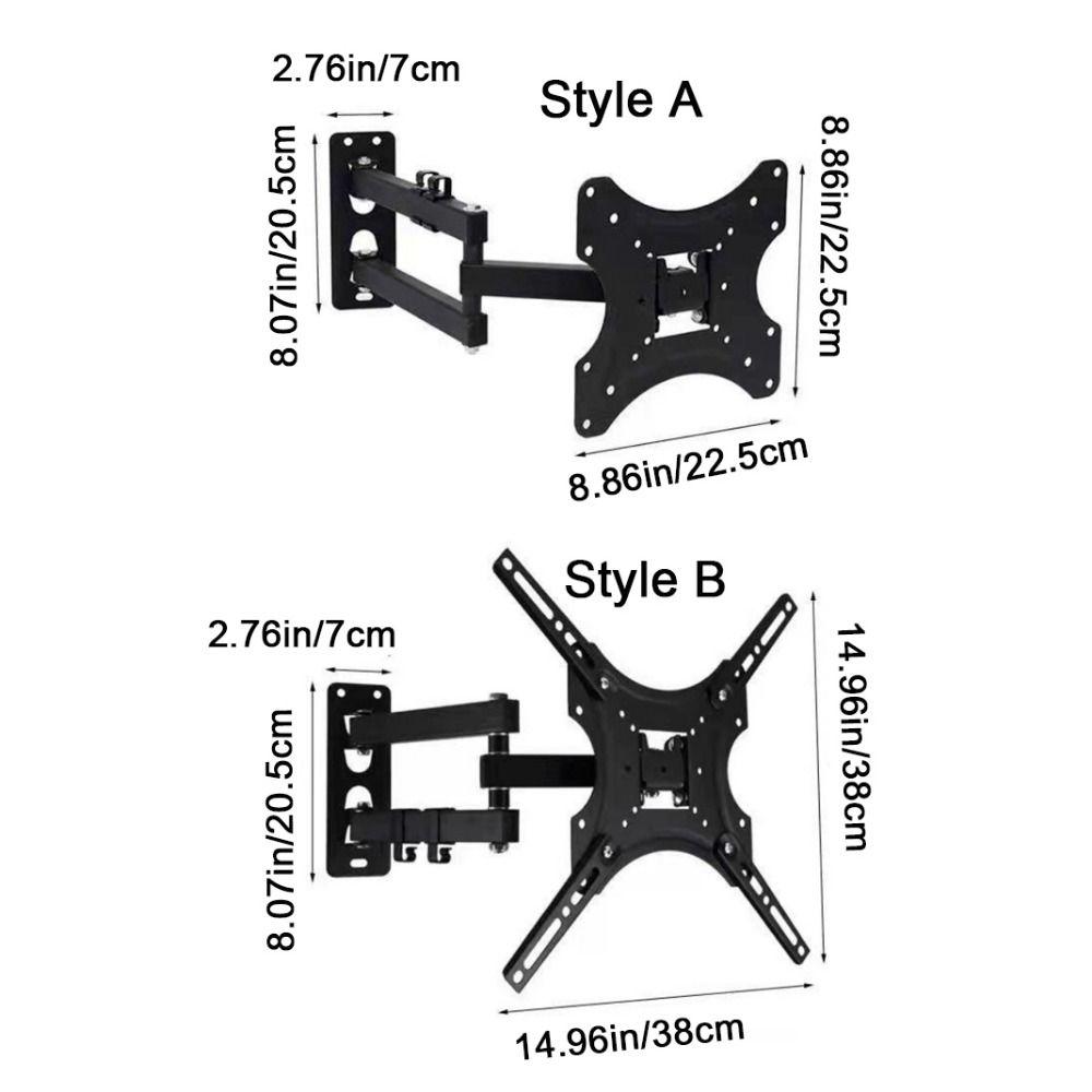 Поворотный Наклонный Вращающийся Кронштейн для ТВ-монитора Выдвижная Рука Поддержка Рамки ТВ Офисное Использование