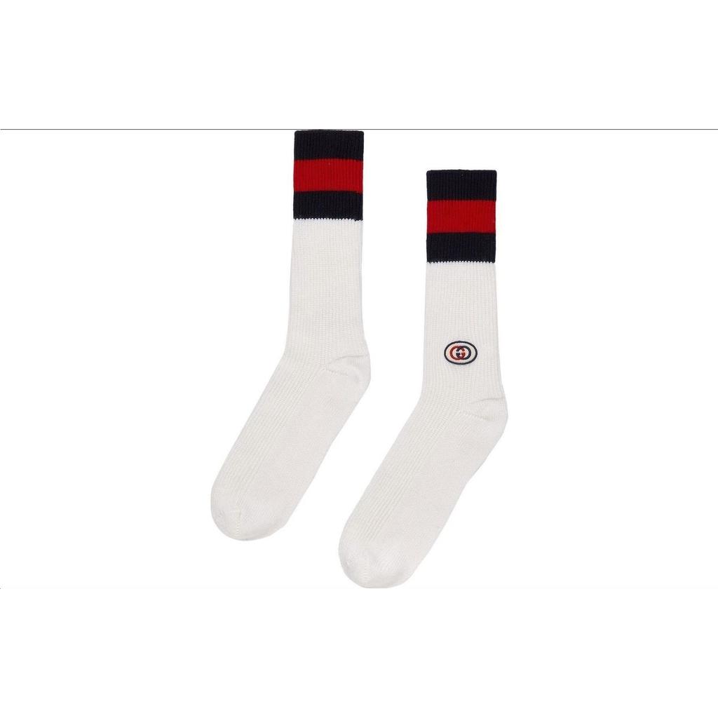 Gucci SS23 Носки до колена Мужские 1 пара Белый 727352-4G186-9268