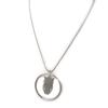 Les Trésors De Lily [N8179] - Silver 'Owl' Designer Necklace