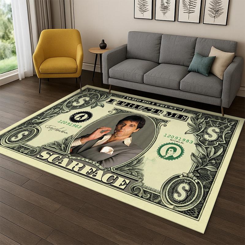 3D Ковер Scarface Классический Фильм Тони для Спальни Гостиной Дивана Игровой Комнаты Придверный Коврик Домашний Декор, Детская Игровая Зона Ковер Нескользящий
