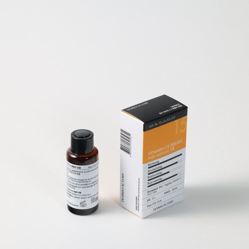 DERMA FACTORY Ампула с чистым витамином СЕ и феруловой кислотой - 22 мл