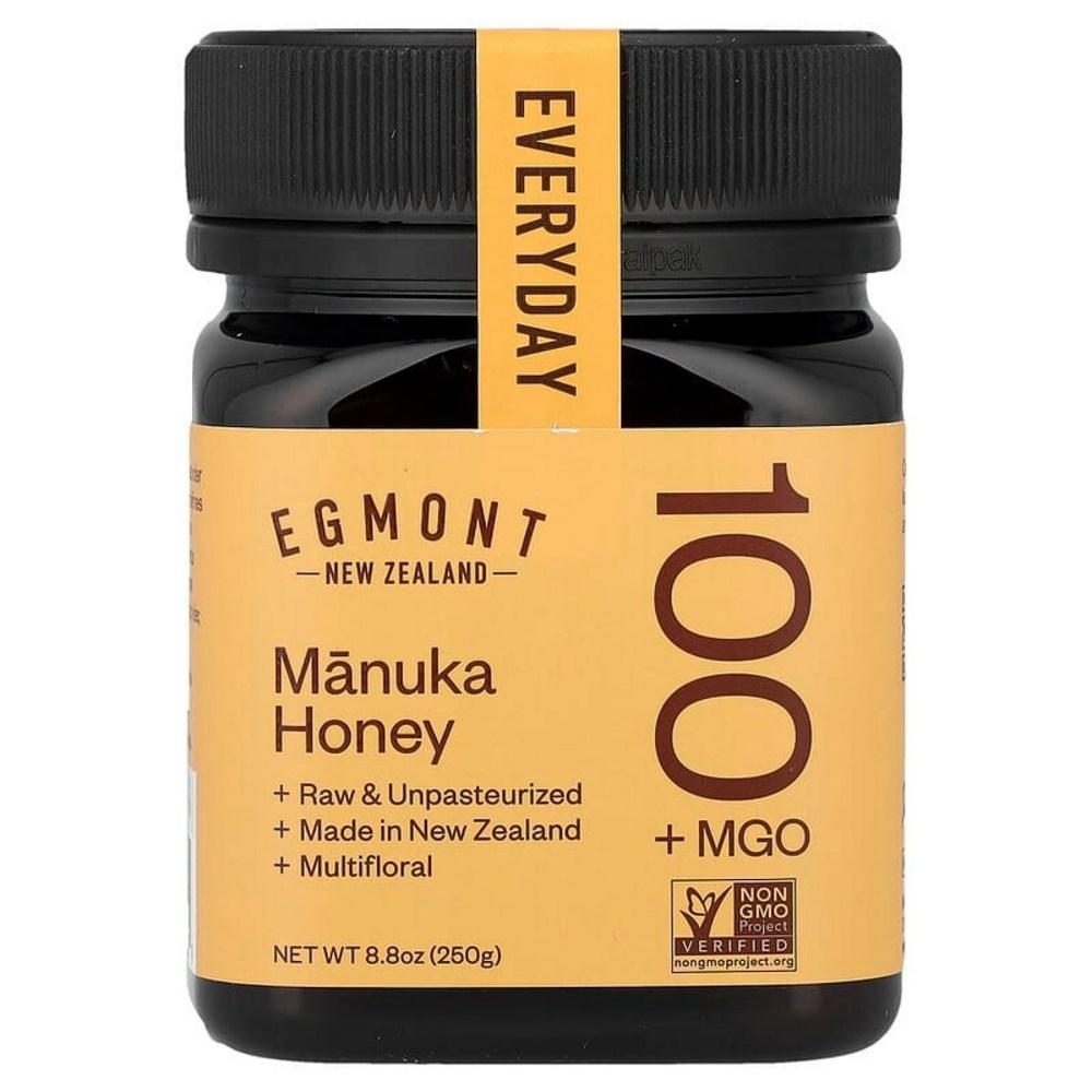 Мед Egmont Мед Манука Необработанный и Непастеризованный Мед MGO 100+ 250 г 8.8 унций EGM-93021 1 шт 250 г