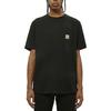 Carhartt WIP Черная футболка с коротким рукавом и карманом Мужские топы I030434-89XX