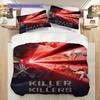 Alien Vs Demon Cosmic Clash Bedding 1 Duvet Cover 2 Pillowcase Without Core Bedding Set Soft And Comfortable Christmas Birthday Gift