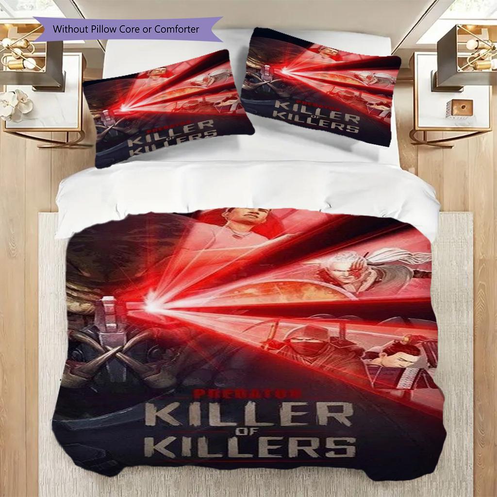 Alien Vs Demon Cosmic Clash Bedding 1 Duvet Cover 2 Pillowcase Without Core Bedding Set Soft And Comfortable Christmas Birthday Gift