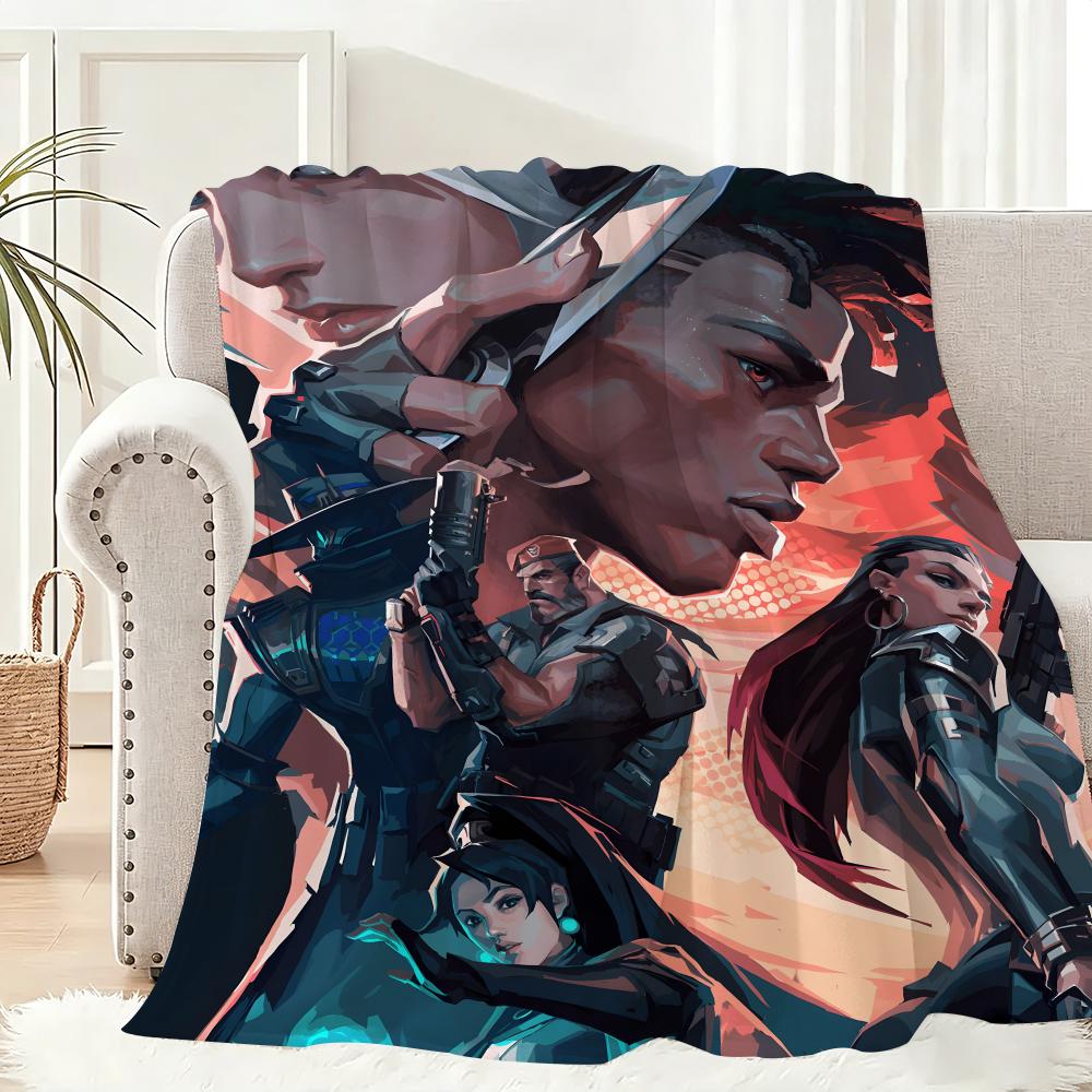 Игровое одеяло V-Vvalorants Cool Throw Легкое 240 г Фланелевое Мягкое Для кожи Для охлаждения летом