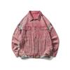 Women's Denim Jacket Retro Old Spring and Autumn Design Sense of American Denim Clothing Ethnic Style Splicing Vintage Coats