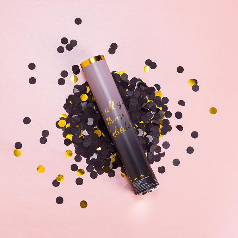 1 шт., модный свадебный фейерверк, Макарон, конфетти, салют, пушка, макет сцены, витой вручную, мини-салют