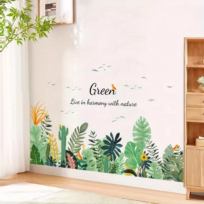 Botanical Wall Patch Stickers-Self-Adhesive Cover-Up Decals for Holes,Corners&Baseboards,Peel&Stick Home Decor,Christmas Decor
