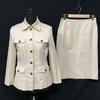 Made In Japan ANAYI Jacket and Skirt Set Up 38 Women M Beige Cotton Suit Made In Japan(USED)