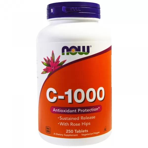 Now Foods Витамин С с шиповником 1000 мг.