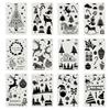 12pcs/set Christmas Stencils Template Reusable Craft Xmas Drawing Painting Toy