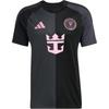 adidas Интер Майами CF 25/26 Гостевая футболка Месси Черный Мужские топы JI6821