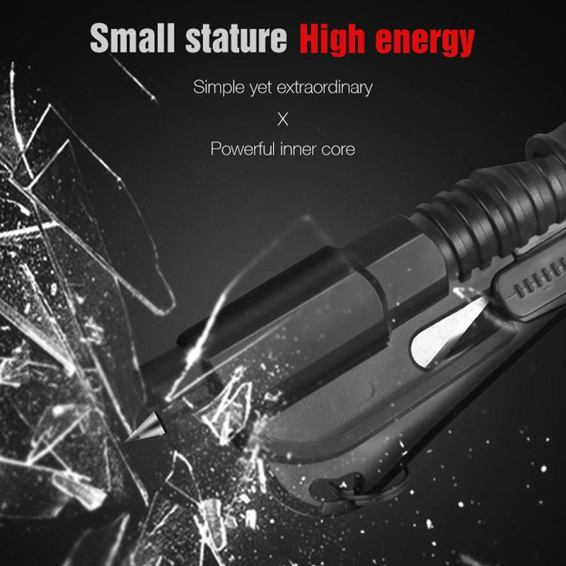 Car Safety Hammer Auto Emergency Glass Window Breaker Seat Belt Cutter Life-Saving Car Emergency Escape Hammer Survival Whistle