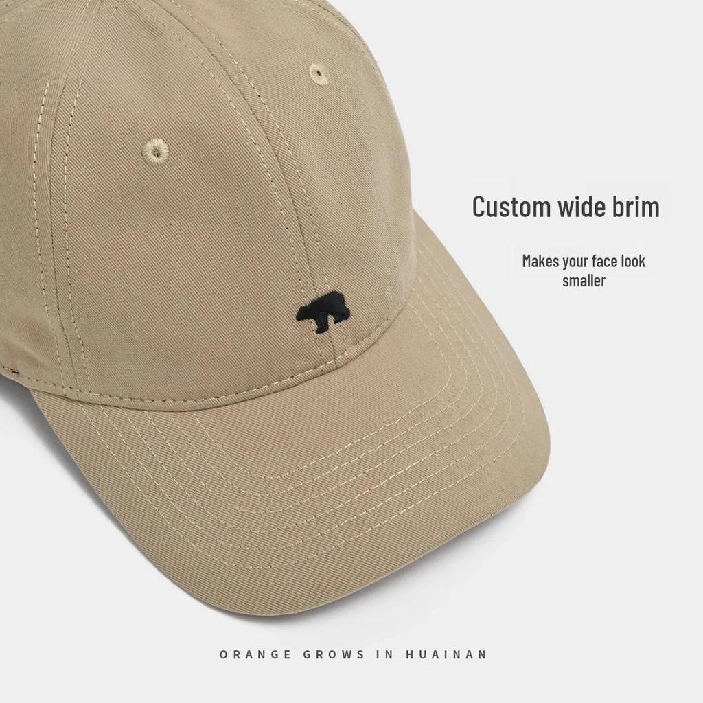 Новая американская бейсболка: Кепка-утка с дизайном белого медведя для визуального сужения лица и защиты от солнца