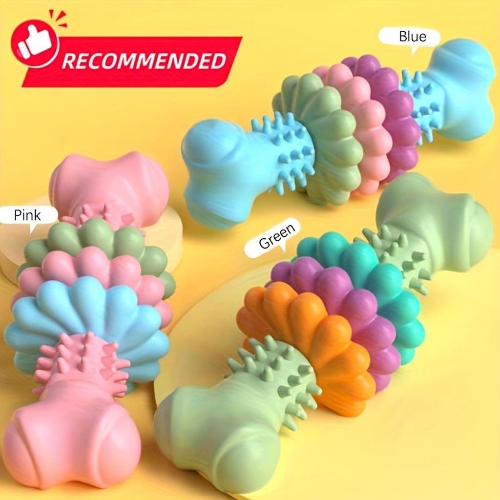 Dog Chew Teething Toy, Durable Dental Cleaning Toy for Small & Medium Dogs