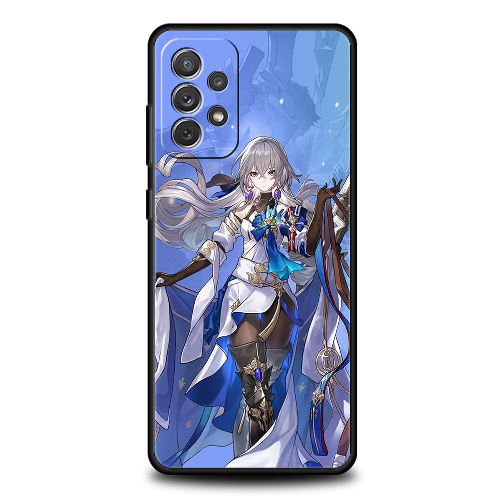 Чехол Honkai Star Rail Blade Jing Yuan для Samsung A24 A12 A14 A32 A50 A70 A20E A20S A10S A22 A30 A40 A34 A54 A42 A52 A04s