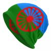 Romany Roma Travellers Flag Skullies Шапки Шапки Осень Зима Унисекс Женская уличная шапка Теплый многофункциональный капот вязаная шапка