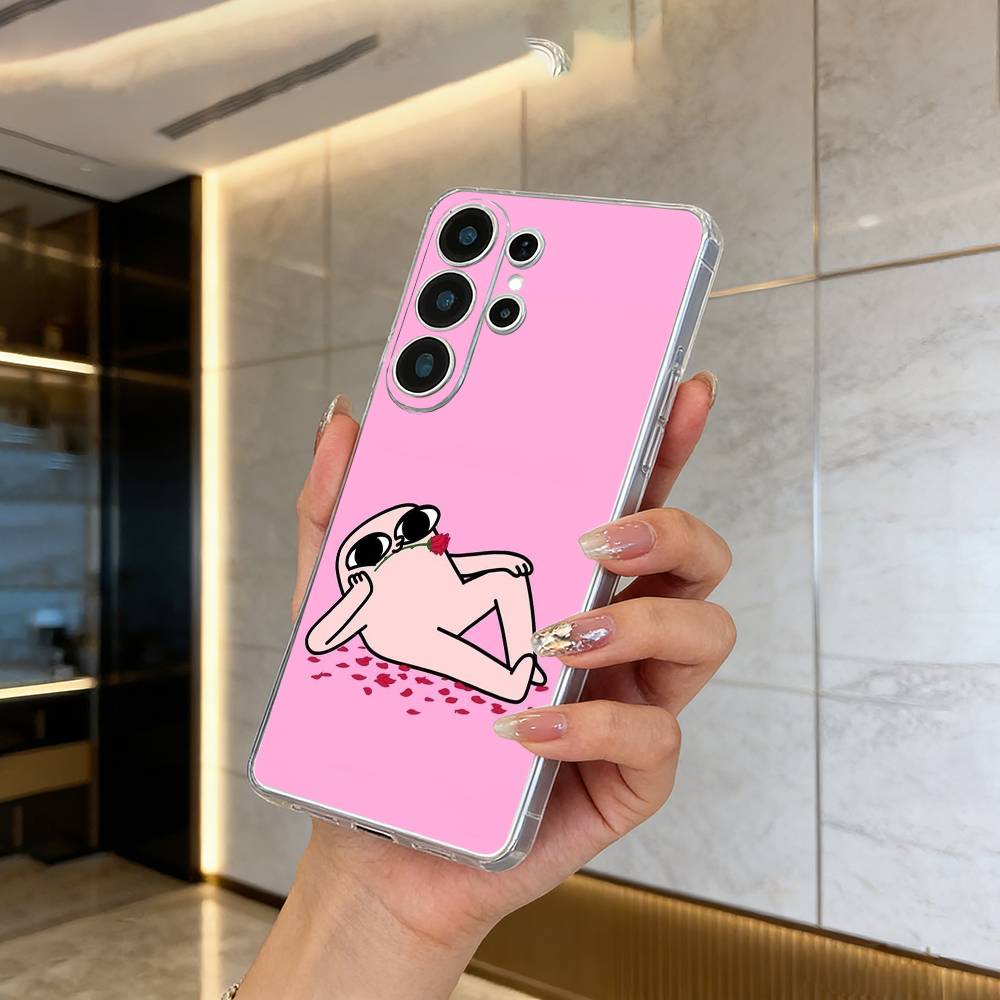 C-Cartoon- Ketnipz Милый чехол для телефона Samsung S25, S24, S21, S22, S23, S30, Ultra, S20, Plus, Fe, Lite Прозрачная крышка