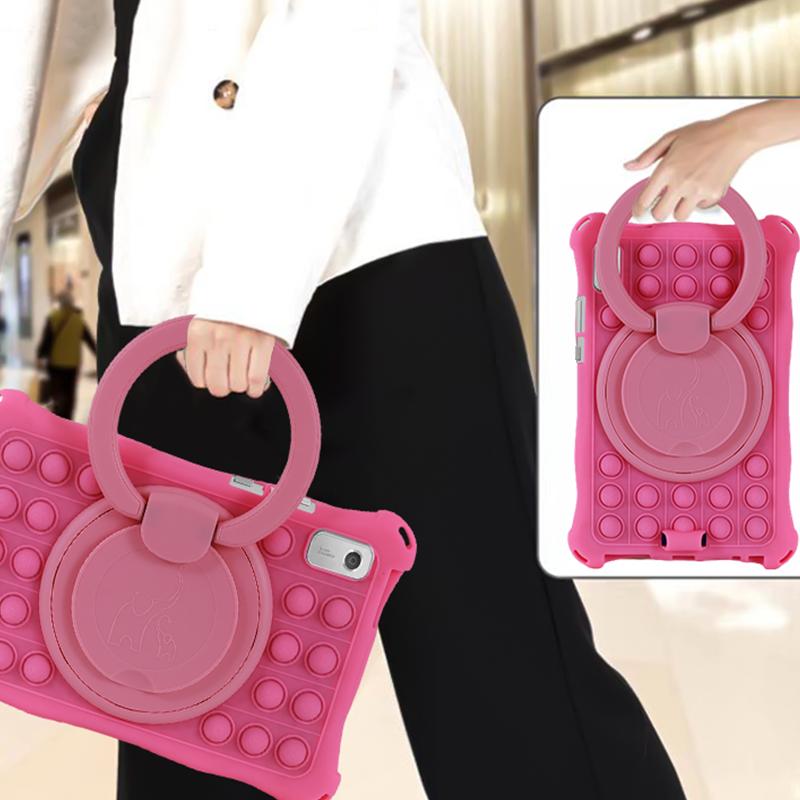 Чехол для Lenovo Tab M9 TB-310FU TB-310XU 9,0 дюймов 2025 Вращающаяся мягкая силиконовая подставка Обложка для планшета