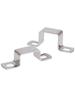 304 Stainless Steel Right Angle U-Shaped Pipe Clamp Bracket
