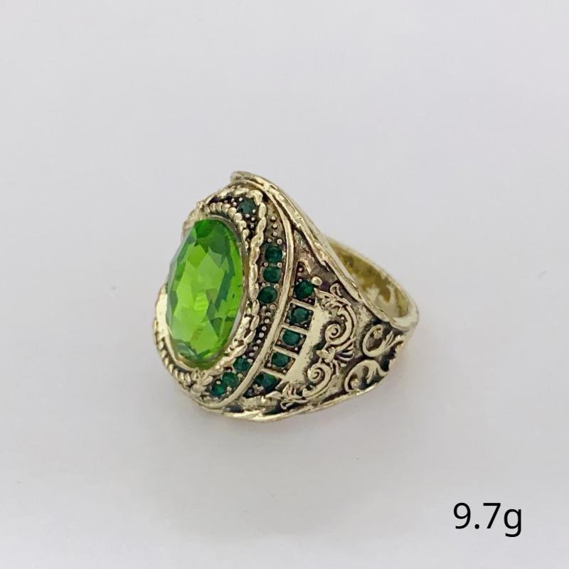 Кольцо с инкрустацией в стиле ретро «конский глаз» из европейского и американского модного дворца с цирконием для мужчин