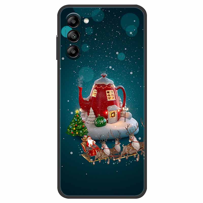 Чехол-крышка для Samsung Galaxy S23 Plus FE Ultra, рождественский, из мягкого ТПУ-силикона, задняя крышка для телефона, для Fundas Samsung Galaxy S 23