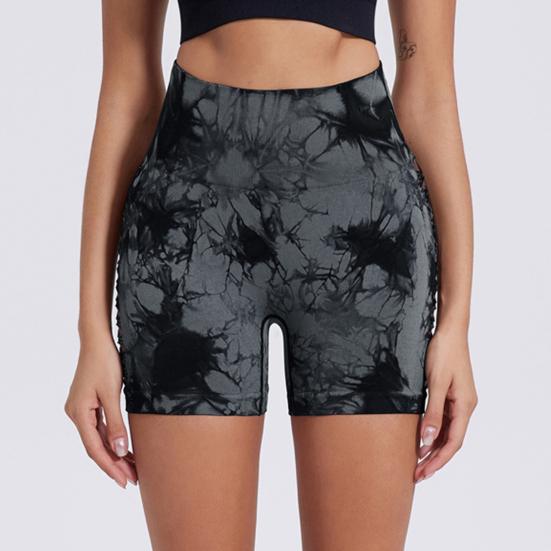 Шорты для йоги, тонкие, эластичные, с контролем живота, полые, бесшовные, быстросохнущие, с высокой защитой от воздействия