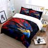 Red-and-blue eagle face. Bedding sets Duvet cover sets Duvet covers Pillowcases(1 * Duvet Cover 2 * Pillowcases, without duvet insert)