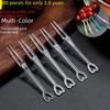 Transparent Disposable Plastic Dessert Forks with Independent Packaging - Thickened Small Forks for Fruit and Cake