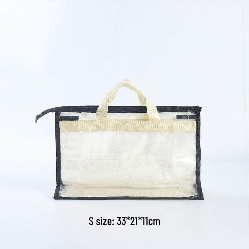 PVC Transparent Dust Cover for Hanging Handbag Storage - Waterproof Leather Bag Protector