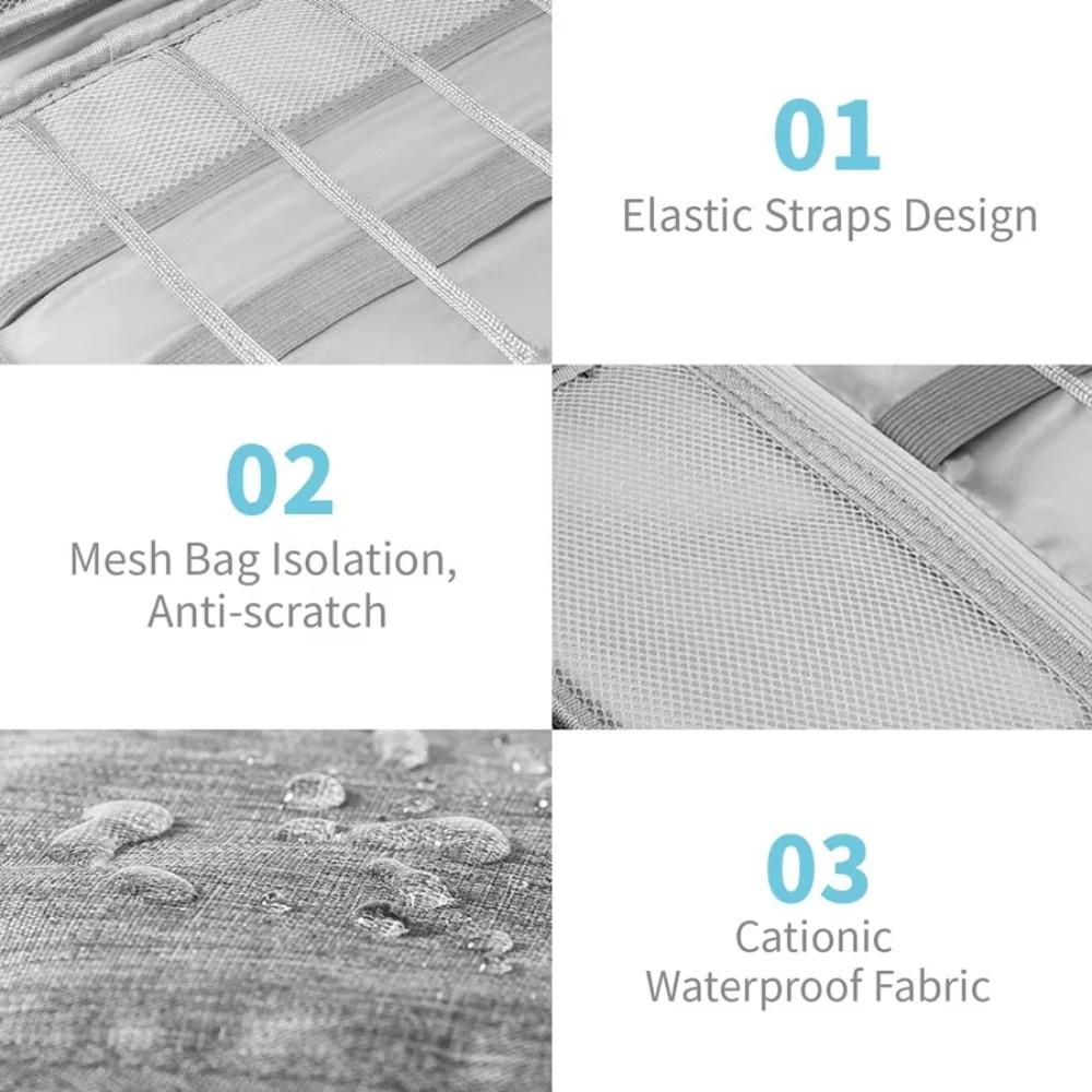 Сумка для хранения цифровых данных USB-кабель для хранения данных Портативный водонепроницаемый органайзер для электронных устройств Наушники Линия Зарядное устройство Вилка для путешествий