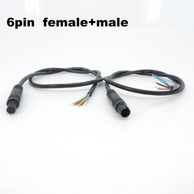 DIY 4Pin 5Pin 6Pin Jack Car DVR Camera Extension Cable HD Monitor Vehicle Rear View/Back Up Camera Wire Male Female Plug Cord
