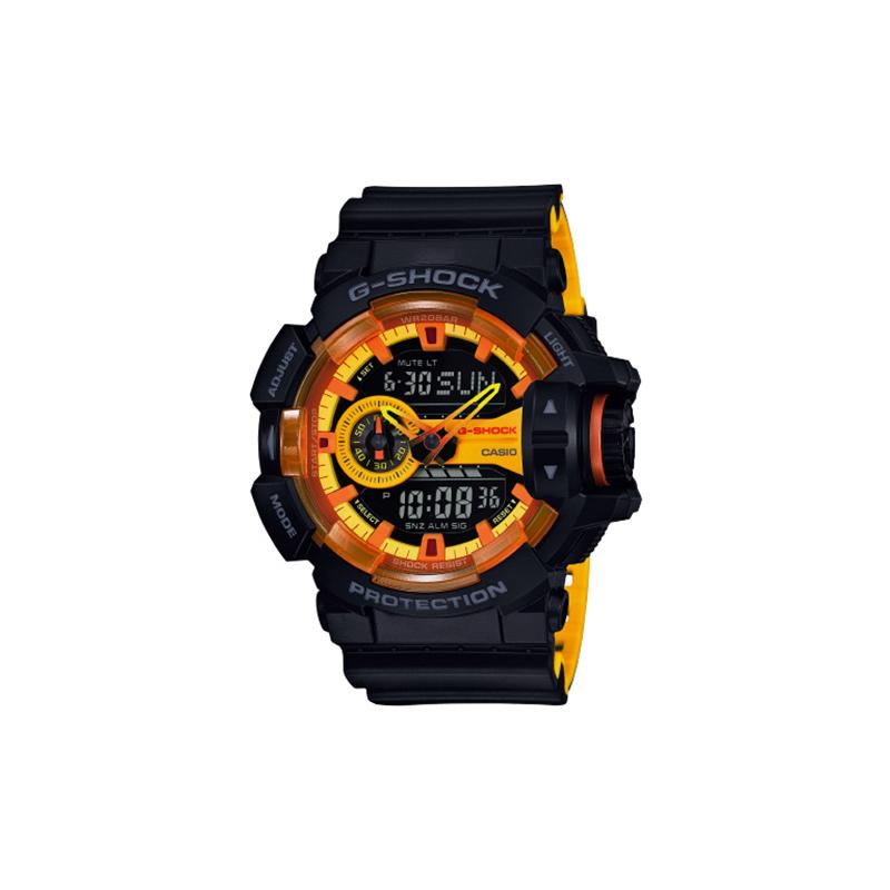 Casio Серия G-SHOCK сильная тема многофункциональный спортивный классический модный тренд кварцевый механизм ремешок из смолы японский и корейский GA-400BY-1APR