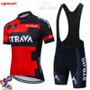 Strava Mens Cycling Jersey Bib Shorts Set Breathable Mesh Riding Kit Road Mountain Bike