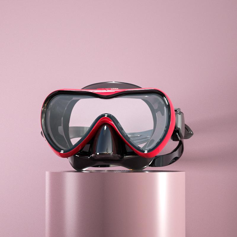 Новая большая оправа для дайвинга, маска для сноркелинга, HD закаленное стекло, водонепроницаемые очки для дайвинга, набор масок для дайвинга с сухой подводной охотой