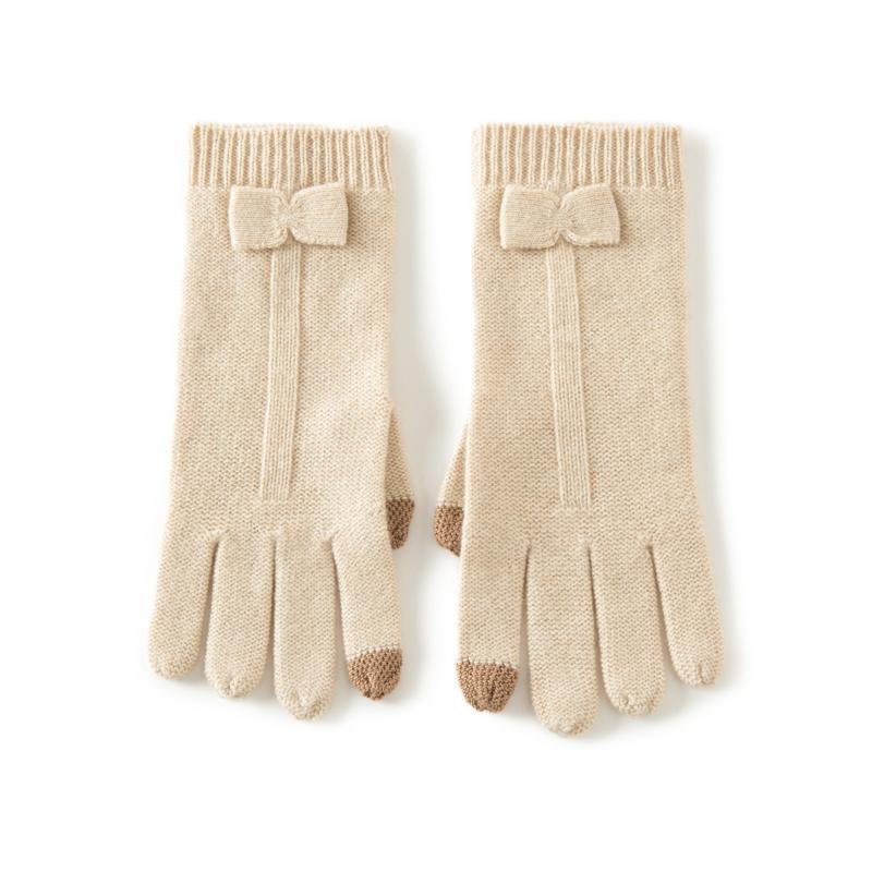 Women's cashmere gloves, Qinghe cashmere, 100% cashmere, autumn and winter gloves, warm, fashionable,