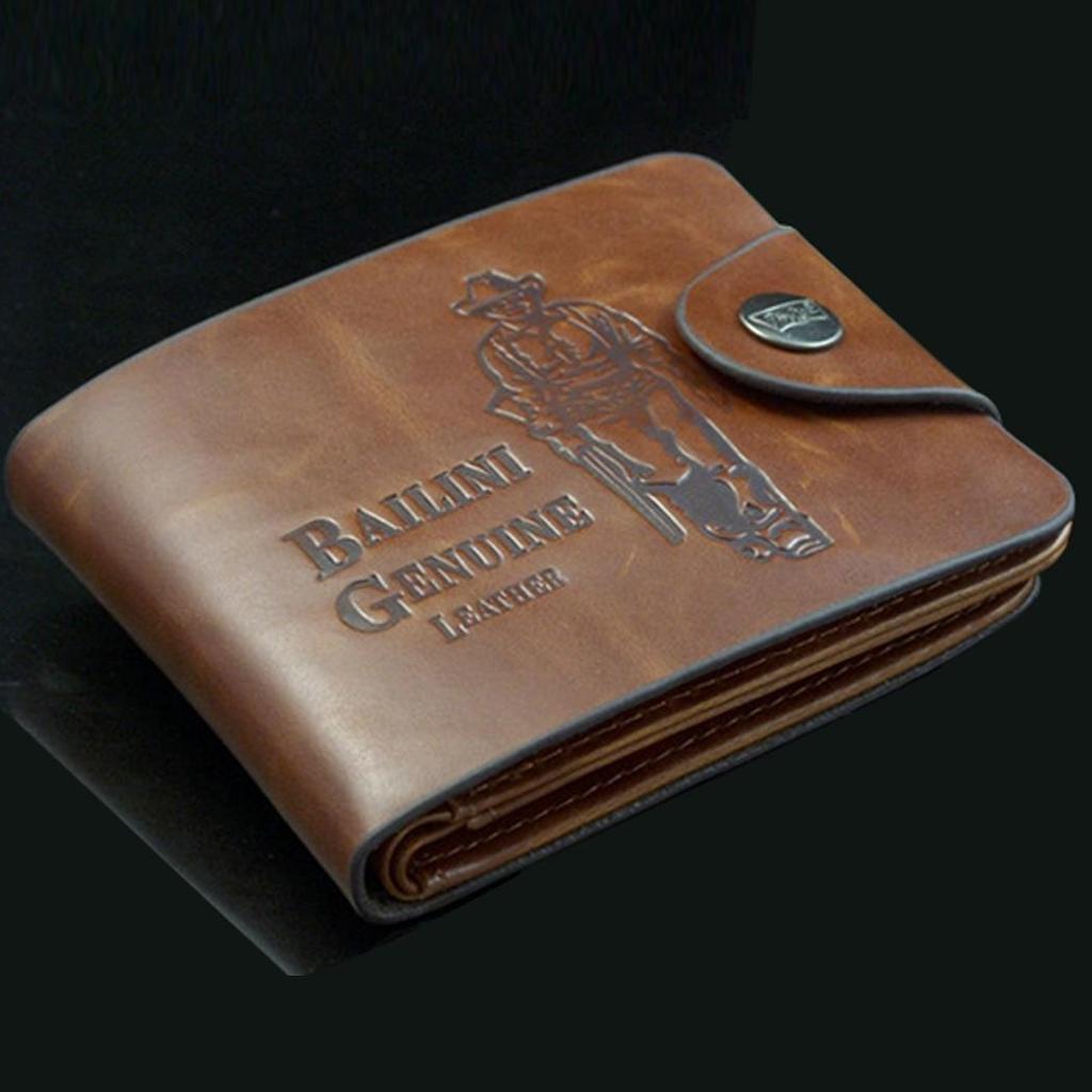 Classic Men Leather Wallet Pockets Credit/ID Cards Holder Purse Male Wallet